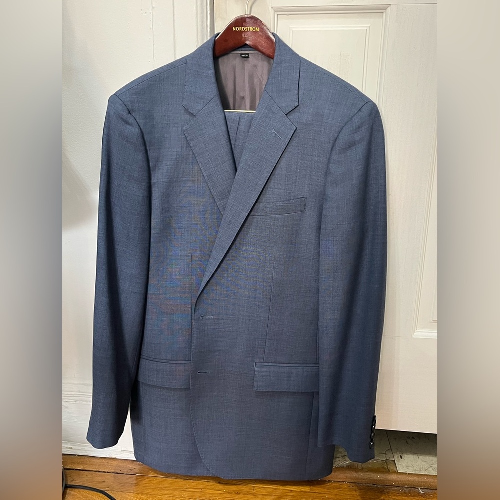 Blue 42L J. Crew Men’s Two-Piece Slim Fit Stretch Suit.
